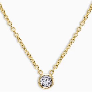 Adina Eden Solitaire Necklace NWT